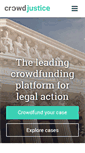 Mobile Screenshot of crowdjustice.com