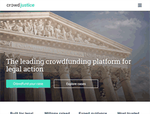 Tablet Screenshot of crowdjustice.com